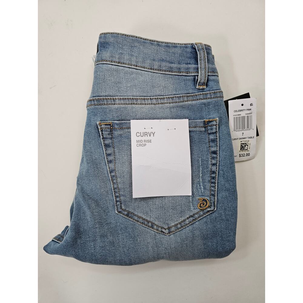 Indigo Rein Curvy Size 5 Waist 28 Blue Women's Jeans Distressed Skinny